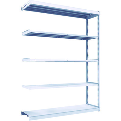 トラスコ中山 TRUSCO TUG型軽中量棚200kg連結 1840X474XH2400 5段 TUG200-86S-5B 1台(1個)（直送品）