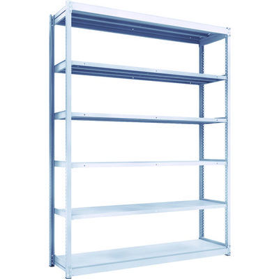 TRUSCO TUG型軽中量ボルトレス棚 200kg 単体型 1840×474×H2400 6段 TUG200-86S-6 1台(1個)（直送品）