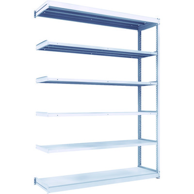 TRUSCO TUG型軽中量ボルトレス棚 200kg 連結型 1840×474×H2400 6段 TUG200-86S-6B 1台(1個)（直送品）