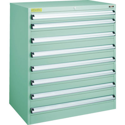 トラスコ中山 TRUSCO VE9S型中量キャビネット 880X550XH1000 引出8段 VE9S-1003 1台(1個)（直送品）