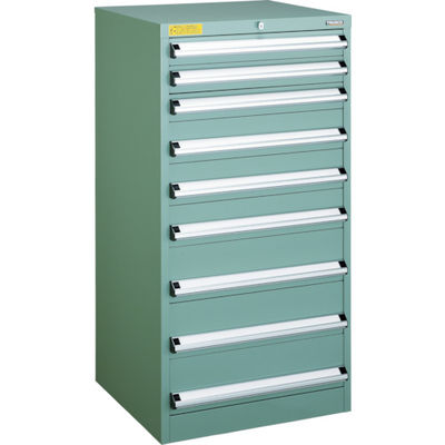 トラスコ中山 TRUSCO VE6S型中量キャビネット 600X550XH1200 引出9段 VE6S-1207 1台(1個)（直送品）