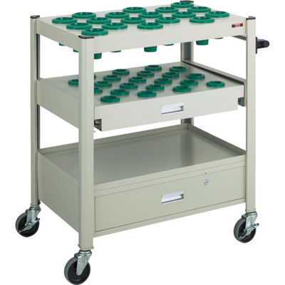 トラスコ中山 TRUSCO TCW型ツーリングワゴン 40X45個スライド棚引出し付 ネオグレー TCW-T402DC NG 1台（直送品）