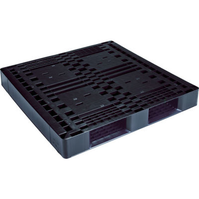 岐阜プラスチック工業 リス リサイクルパレット 593074 JーD2・1111片面二方差 黒 J-D2-1111 BK 1枚(1個)（直送品）