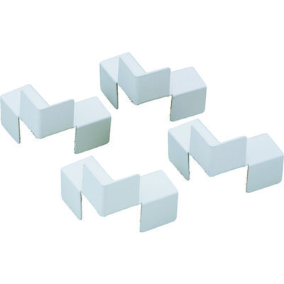 トラスコ中山 TRUSCO スタンダード書庫用転倒防止金具 中間1連用連結板4個セット NTK-2 1セット(4個) 520-6456（直送品）