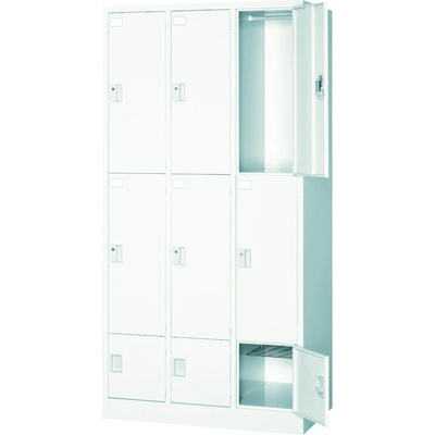 トラスコ中山 TRUSCO セパレートロッカー 3人用 3段 JL-33 1台 462-6834（直送品）