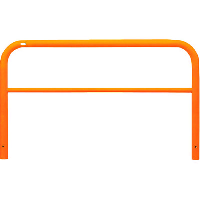 サンポール アーチ 車止め 固定式(スチール) 黄色 FAH-7U15-650(Y) 1本 453-0543（直送品）