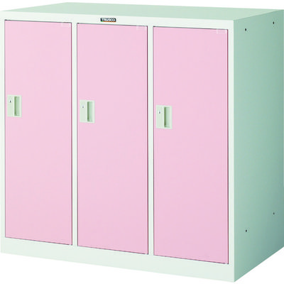 トラスコ中山 TRUSCO ミニロッカー 3連用 ピンク MLK3-P 1台 454-0841（直送品）