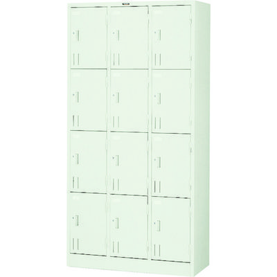 トラスコ中山 TRUSCO 多人数用ロッカー12人用 900X380XH1790 シリンダ錠式 SVG12A 1台 520-8831（直送品）