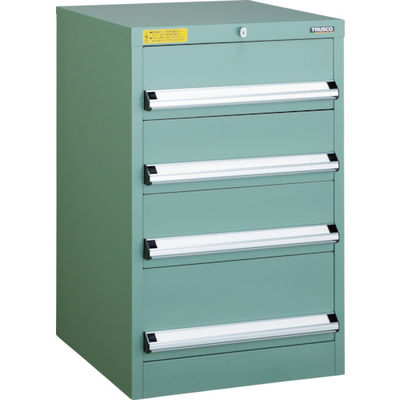 トラスコ中山 TRUSCO VE5S型中量キャビネット 500X550XH800 引出4段 VE5S-804 1台(1個) 479-0464（直送品）