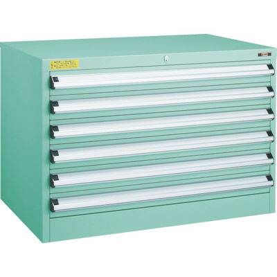 トラスコ中山 TRUSCO VE9S型中量キャビネット 880X550XH600 引出6段 VE9S-604 1台(1個) 479-1568（直送品）