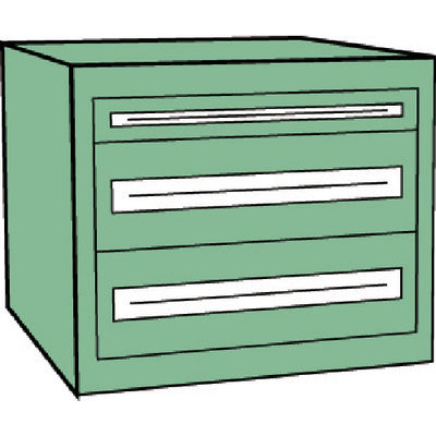 トラスコ中山 TRUSCO VE9S型中量キャビネット 880X550XH600 引出3段 VE9S-606 1台(1個) 479-1584（直送品）