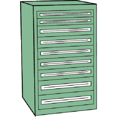 トラスコ中山 TRUSCO VE9S型中量キャビネット 880X550XH1200 引出9段 VE9S-1202 1台(1個)（直送品）