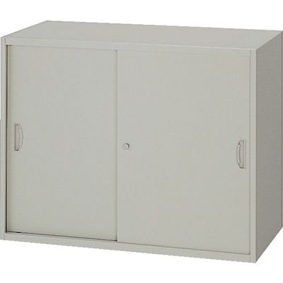 ナイキ 収納庫 NW型 スチール引違い書庫 2枚扉 899×450×700 ウォームホワイト NW-0907H-AW 1台 463-2362（直送品）