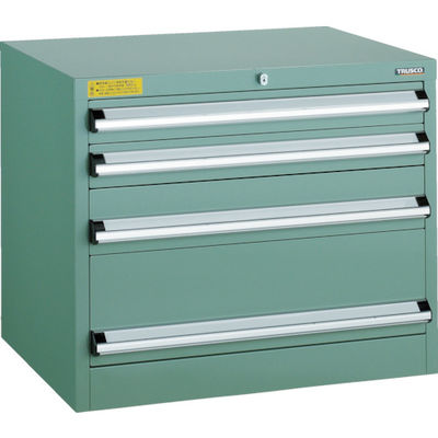 トラスコ中山 TRUSCO VE7S型中量キャビネット 700X550XH600 引出4段 VE7S-607 1台(1個) 479-1215（直送品）