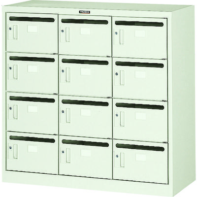 トラスコ中山 TRUSCO メールボックス 12人用 900X380XH880 MV-12P 1台 520-9099（直送品）