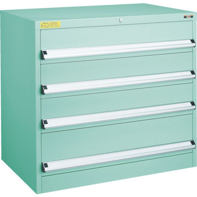 トラスコ中山 TRUSCO VE9S型中量キャビネット 880X550XH880 引出4段 VE9S-804 1台(1個) 479-1649（直送品）
