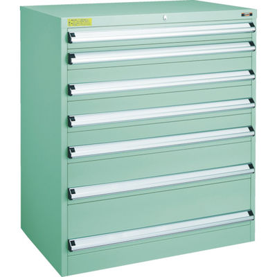 トラスコ中山 TRUSCO VE9S型中量キャビネット 880×550×H1000 引出7段 VE9S-1001 1台(1個)（直送品）
