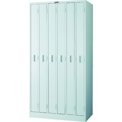 トラスコ中山 TRUSCO スリムロッカー 6人用 900X515XH1790 W色 WL-6S 1台 799-3943（直送品）