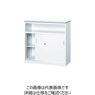 トラスコ中山 TRUSCO 【在庫限り】 CVAカウンター W1800中棚付ハイカウンター CVA-18HST 1台 454-0603（直送品）