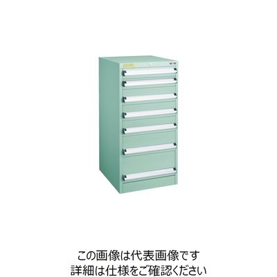 トラスコ中山 TRUSCO VE5S型中量キャビネット 500×550×H1000 引出7段 VE5S-1001 1台(1個)（直送品）