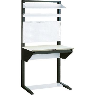 トラスコ中山 TRUSCO ライン作業台 片面 パネル・棚板型 W1200 ULRT-1200B 1台 285-1342（直送品）