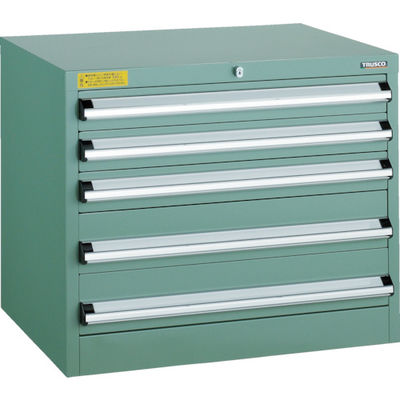 トラスコ中山 TRUSCO VE5S型中量キャビネット 500X550XH600 引出5段 VE5S-605 1台(1個) 479-0391（直送品）