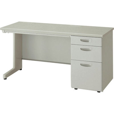 NAIKI 片袖デスク NED型/天板:ウォームホワイト 本体:ウォームホワイト/W1400×D700×H700 NED147B-AWH（直送品）