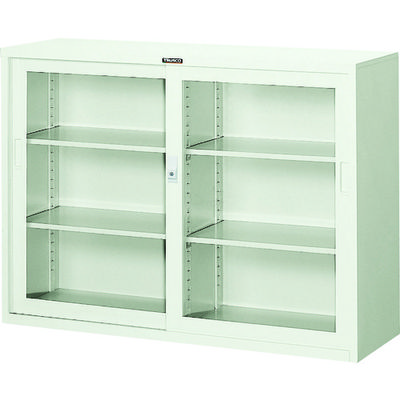 トラスコ中山 TRUSCO スタンダード書庫(D400) ガラス引違 1200XH880 N304G 1台 507-0261（直送品）