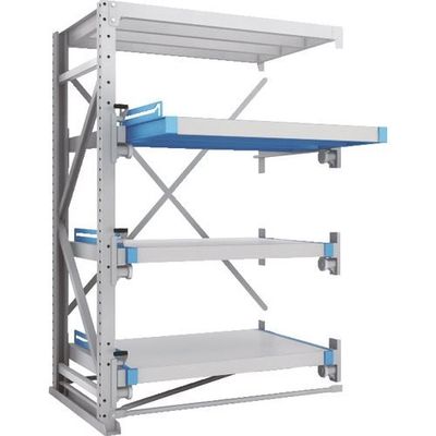 トラスコ中山 TRUSCO スライダーラック スライド3段 スチール板付 連結 NSHP-21-3R 1台(1個) 287-0061（直送品）