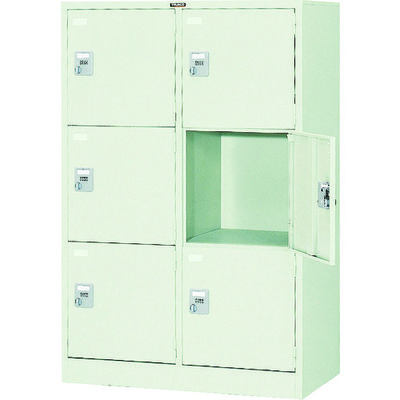 トラスコ中山 TRUSCO 多人数用ロッカー6人用 900X515XH1373 手ぶらキー式 SVG6LK 1台 520-8971（直送品）