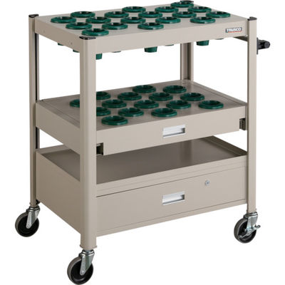 トラスコ中山 TRUSCO TCW型ツーリングワゴン 50X33個スライド棚引出し付 ネオグレー TCW-T502DC NG 1台（直送品）