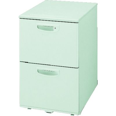 NAIKI ワゴン(ストッパー付2段) NED型/天板:ウォームホワイト/W395×D600×H611 NED046SYC-AWH 1台（直送品）