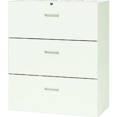 ナイキ 収納庫 CW型 ファイル引出し(3段) 下置き用 899×450×1050 ホワイト CW-0911S-3-WW 1台（直送品）