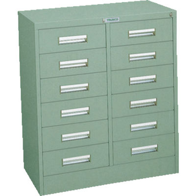 トラスコ中山 TRUSCO VR型キャビネット 767X500XH880 2列6段 グリーン色 VR-L66 1台(1個) 502-0883（直送品）