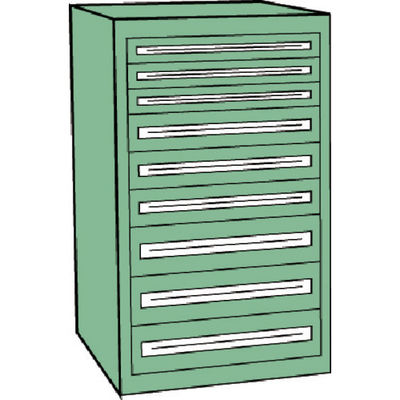 トラスコ中山 TRUSCO VE9S型中量キャビネット 880X550XH1200 引出9段 VE9S-1207 1台(1個)（直送品）