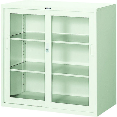 トラスコ中山 TRUSCO スタンダード書庫(D515) ガラス引違 880XH880 N303GW 1台 507-0139（直送品）