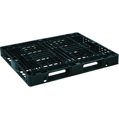 日本プラパレット NPC 輸出梱包用プラスチックパレットEXA―1210 片面四方差し 黒 EXA-1210-F-BK 1枚（直送品）