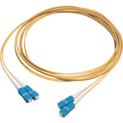 住友電工 両端SCコネクタ付SM(PAPB)メガネコード コード色:黄 長さ10m 外径1.7mm エコ仕様 2-SC-SC-SM-10（直送品）