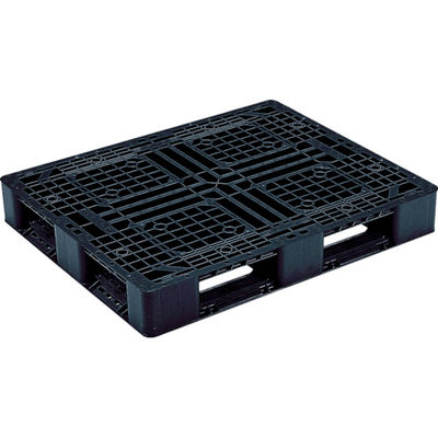 岐阜プラスチック工業 リス リサイクルパレット 455624 JーD4・1109片面四方差 黒 J-D4-1109 BK 1枚（直送品）
