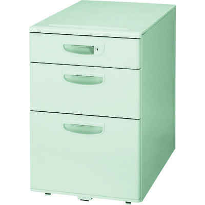 NAIKI ワゴン(ストッパー付3段) NED型/天板:ウォームホワイト/W395×D600×H611 NED046SXC-AWH 1台（直送品）