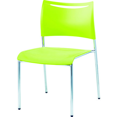 アイリスチトセ ミーティングチェアLTS グリーン 背・座樹脂 LTS-4MZ-GN 1脚 471-0461（直送品）