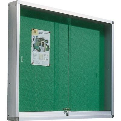 トラスコ中山 TRUSCO 屋外掲示板 アルミ製シルバー枠 1830X100X930壁付タイプ FUK-36H 1台 457-3838（直送品）