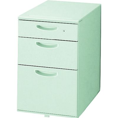 ナイキ NAIKI ワゴン(3段) NELD型/ウォームホワイト/W395×D600×H611 NELD046XC-AWH 1台（直送品）