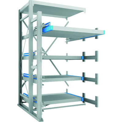 トラスコ中山 TRUSCO フルスライダーラック スライド4段 スチール板付 連結 NSFP-24-4R 1台(1個) 286-9993（直送品）