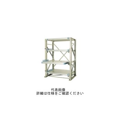 トラスコ中山 TRUSCO スライダーラック スライド3段 スチール板付 単体 NSHP-21-3K 1台(1個) 287-0053（直送品）