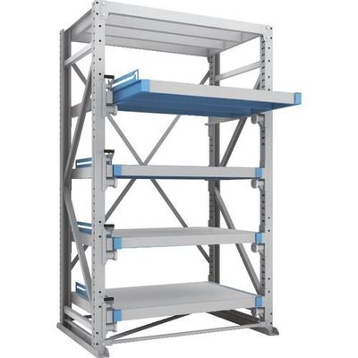 トラスコ中山 TRUSCO スライダーラック スライド4段 スチール板付 単体 NSHP-24-4K 1台(1個) 287-0096（直送品）