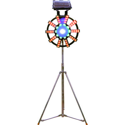 グリーンクロス ソーラー式フラッシュ警告灯 三脚付 1109500402 1台(1セット) 783-8026（直送品）