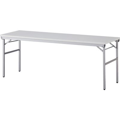 アイリスチトセ 折畳みテーブル ワイドタイプ 棚無 奥行600mm ホワイト OTNK-1860-W 1台 829-1598（直送品）