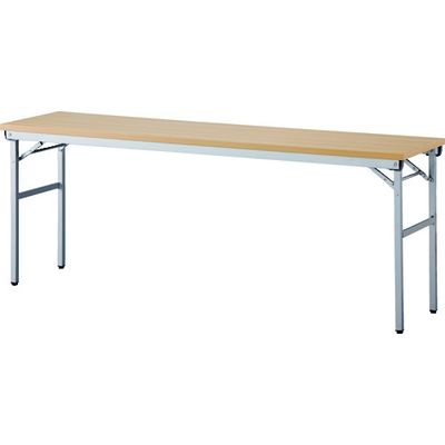 アイリスチトセ 折畳みテーブル ワイドタイプ 棚無 奥行450mm ナチュラル OTNK-1845-N 1台 829-1594（直送品）