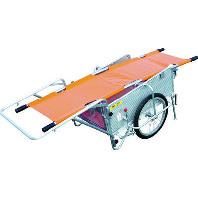 昭和 折りたたみリヤカー アルミハンディキャンパー ブレーキ・スタンド・担架付 1740×670×630 SMC-1BST 1台（直送品）